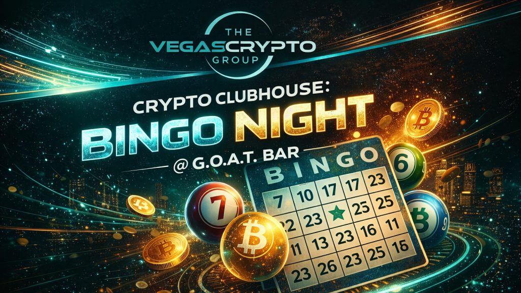 Crypto Clubhouse: Bingo Night + Prizes + Giveaways Tues. 6-9pm at Goat Bar 3