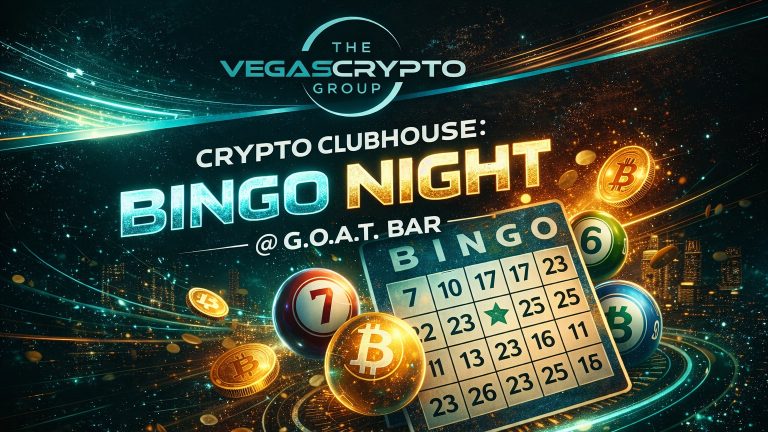 Crypto Clubhouse: Bingo Night + Prizes + Giveaways Tues. 6-9pm at Goat Bar