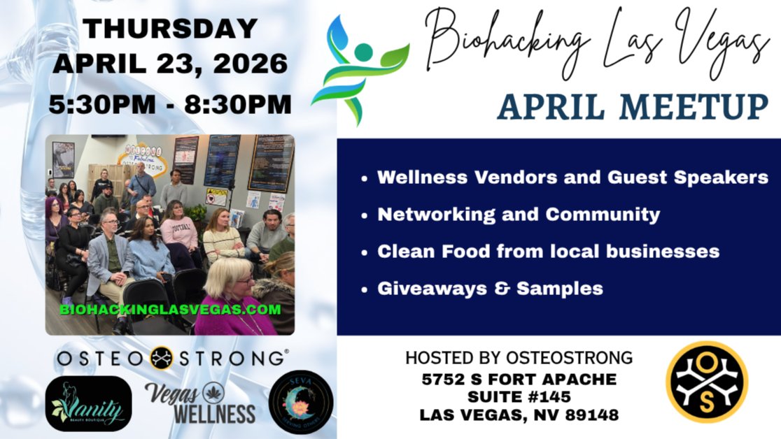 Biohacking Las Vegas: April Meetup – Cutting-Edge Optimization & Community Night 1