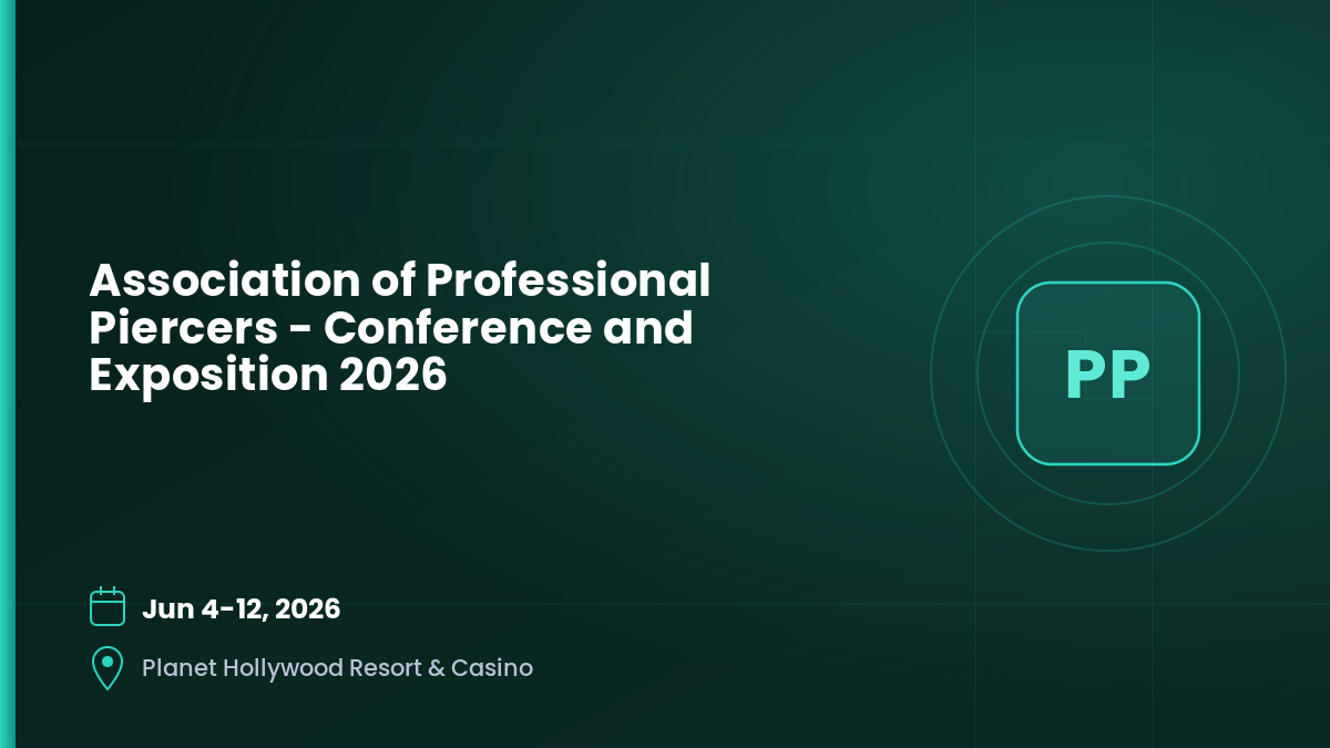 Association of Professional Piercers - Conference and Exposition 2026 14