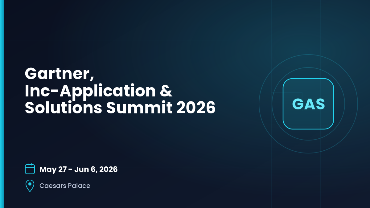 Gartner Inc-Application & Solutions Summit 2026 9