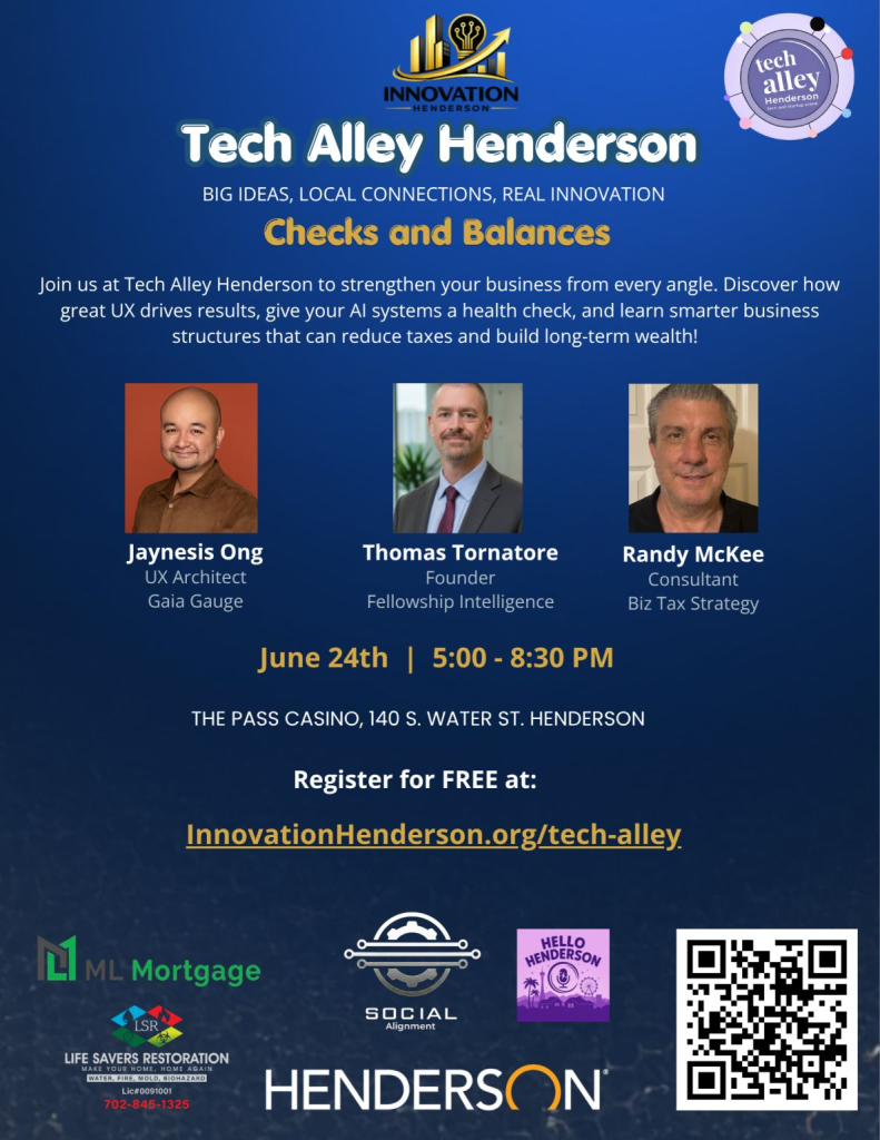Tech Alley Henderson - Checks & Balances 4 Tech Alley Henderson - Checks & Balances 4