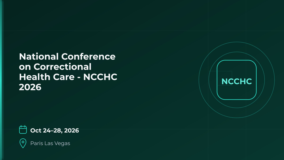 National Conference on Correctional Health Care - NCCHC 2026 1 National Conference on Correctional Health Care - NCCHC 2026 1