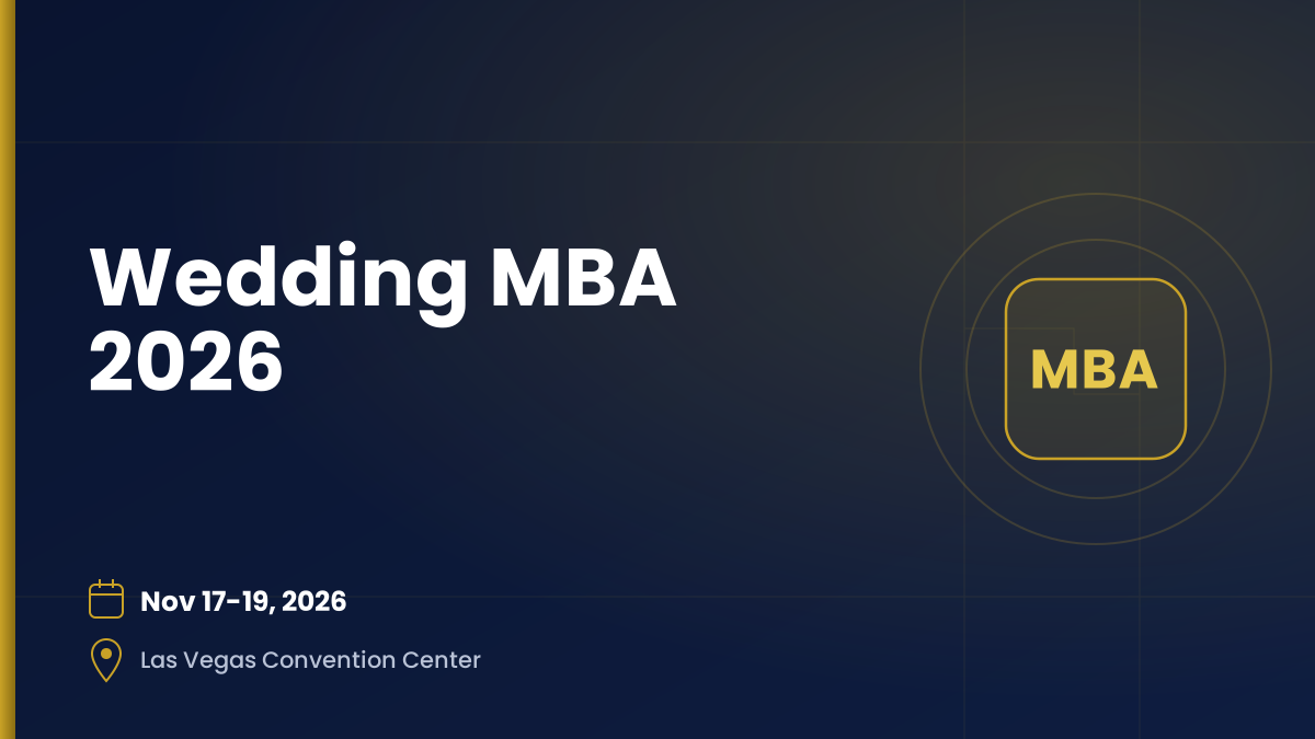 Wedding MBA 2026 — Nov 17-19, 2026, Las Vegas Convention Center