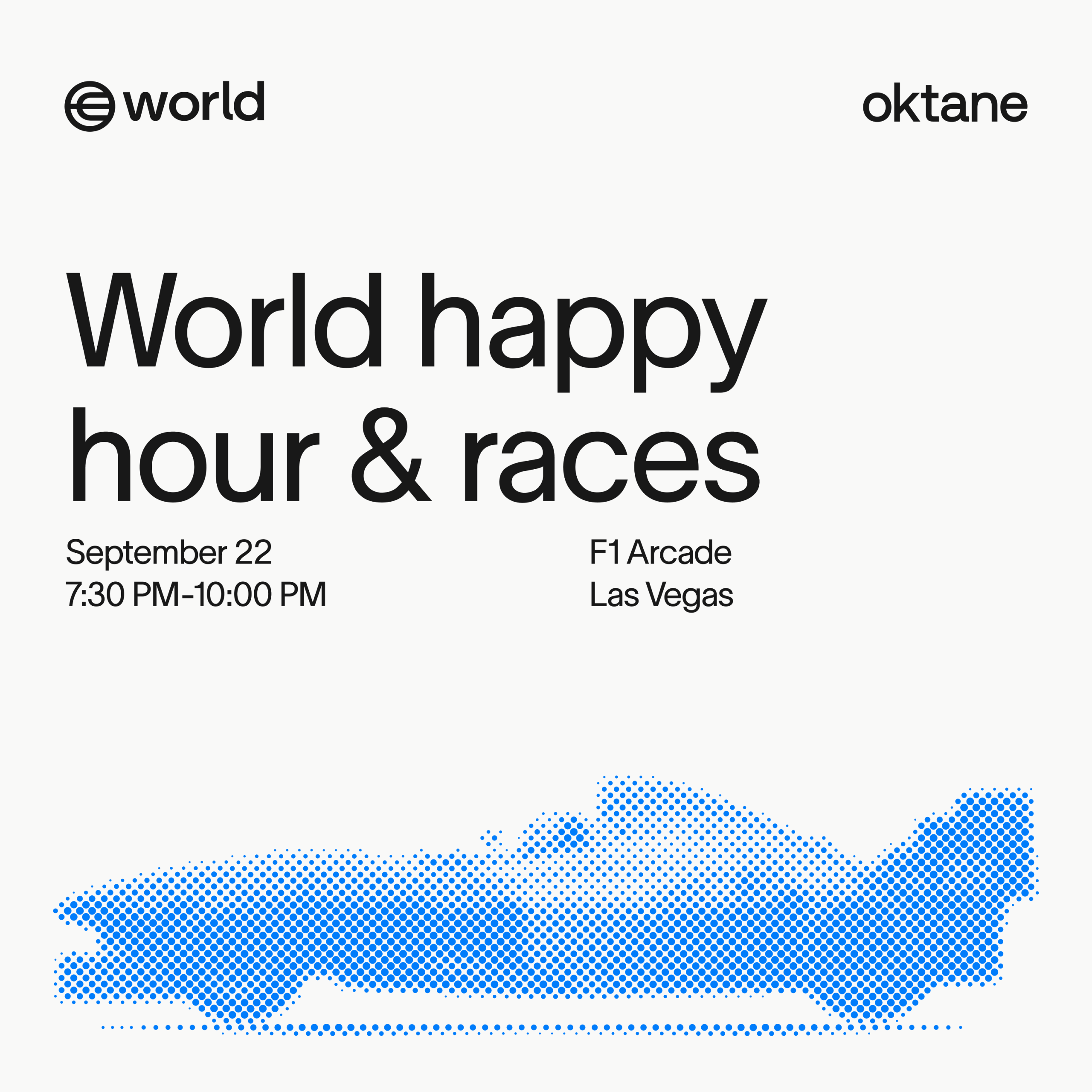 Oktane 2026: World happy hour & races 1