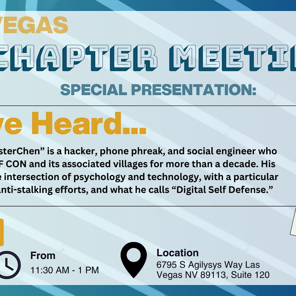 ISSA LV Q4/2026 Chapter Meeting @ Narrative 4