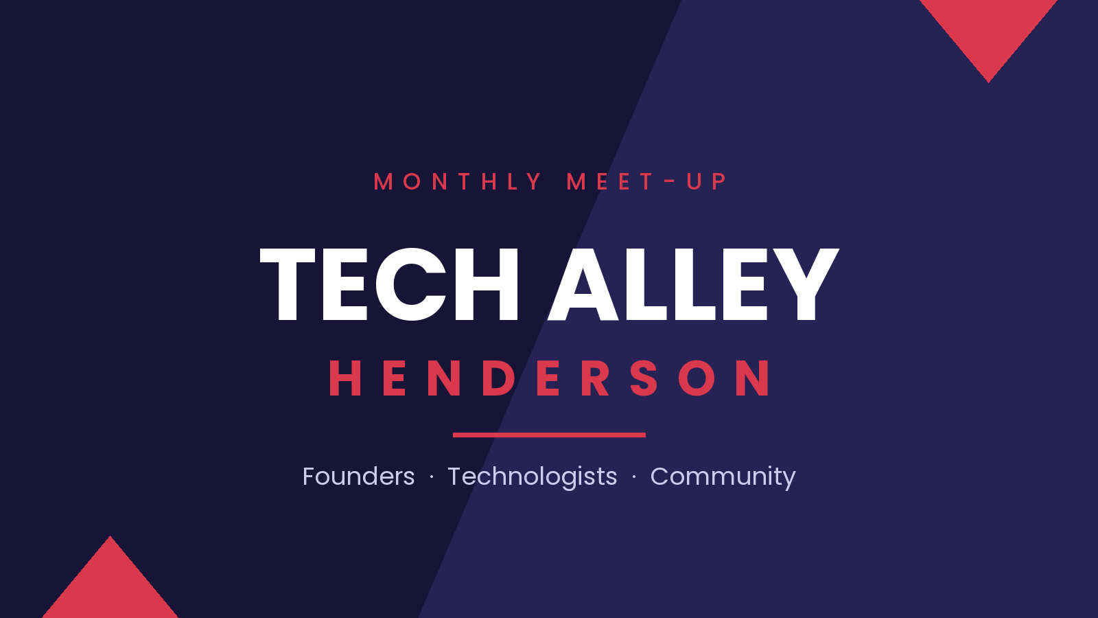 Tech Alley Henderson monthly meet-up — founders, technologists, and community