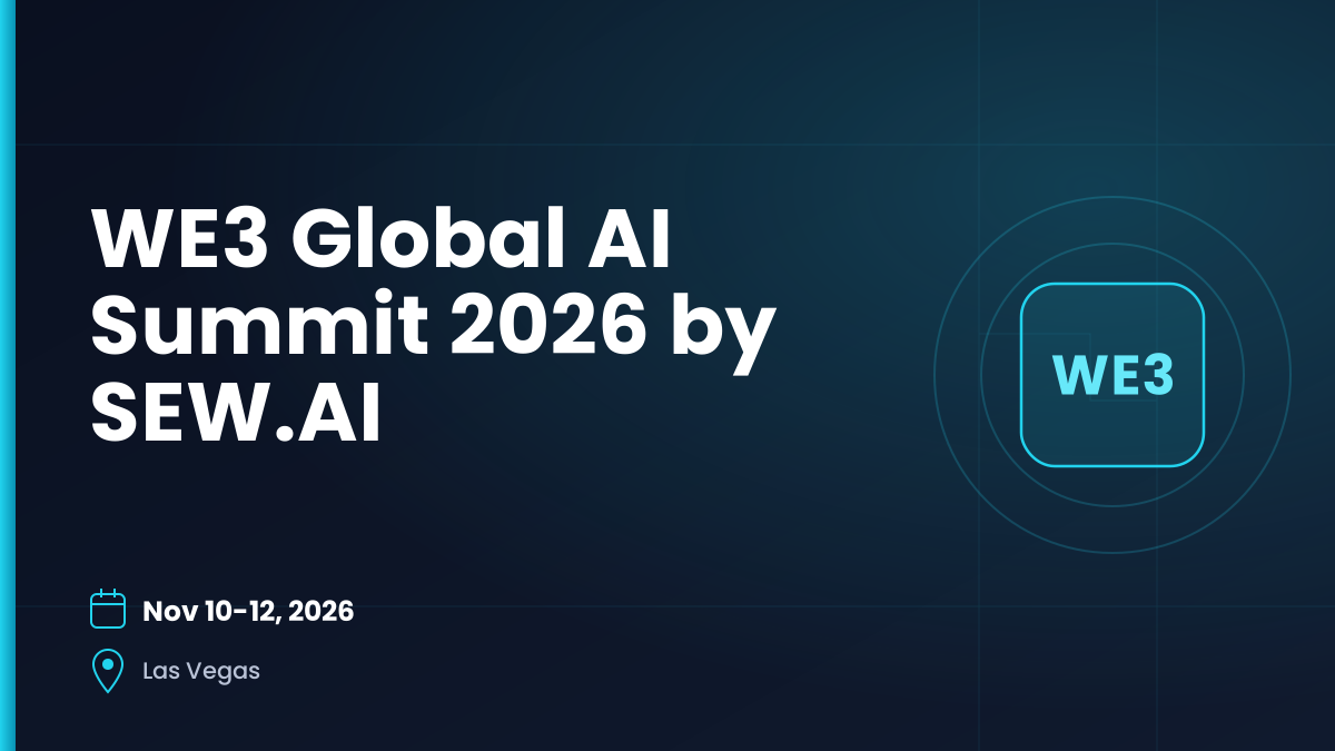 WE3 Global AI Summit 2026 — Nov 10-12, 2026